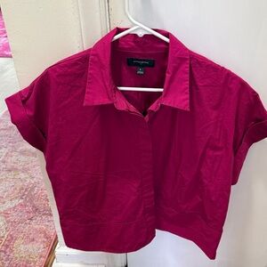 Cropped Banana Republic button up top